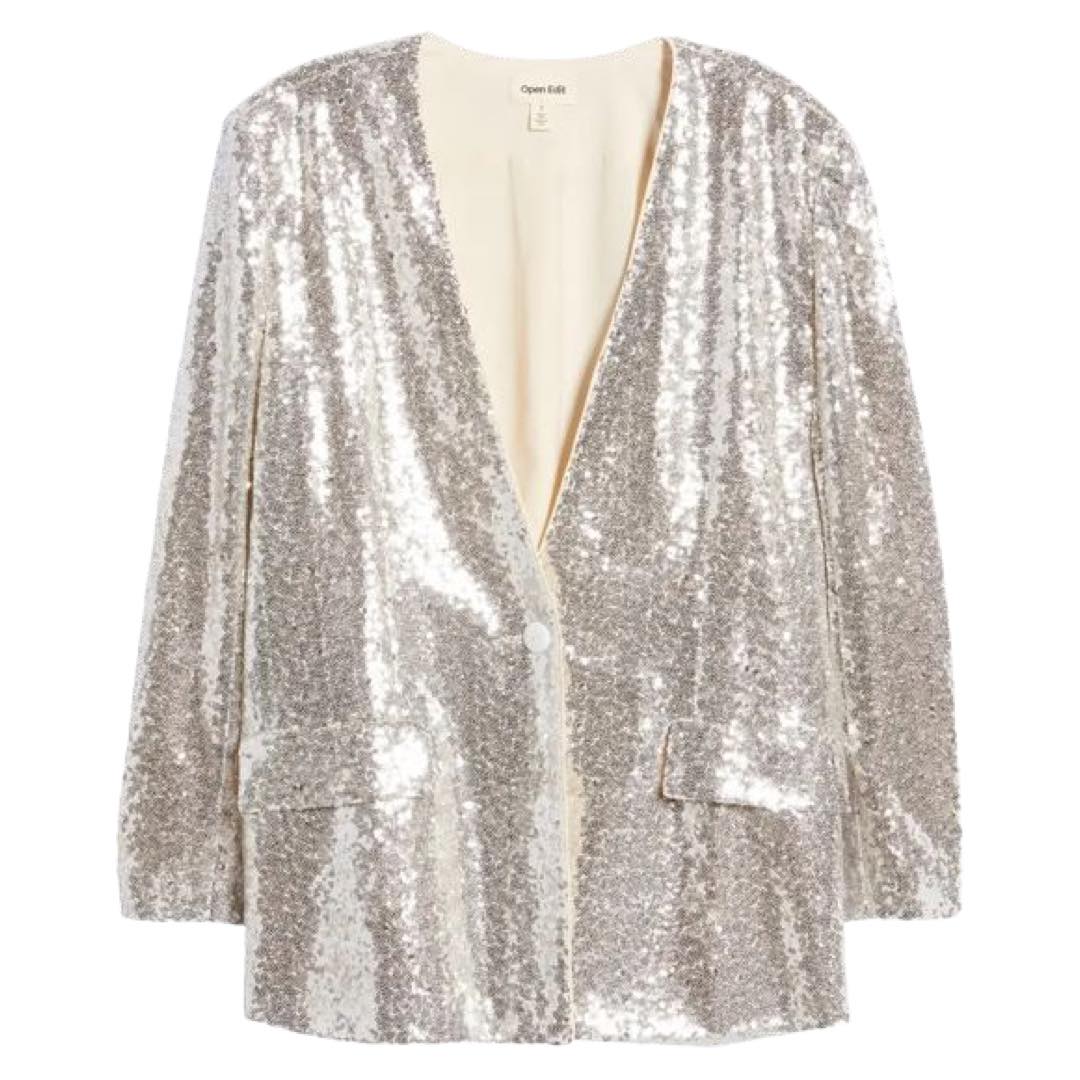 Sequin Blazer by Open Edit