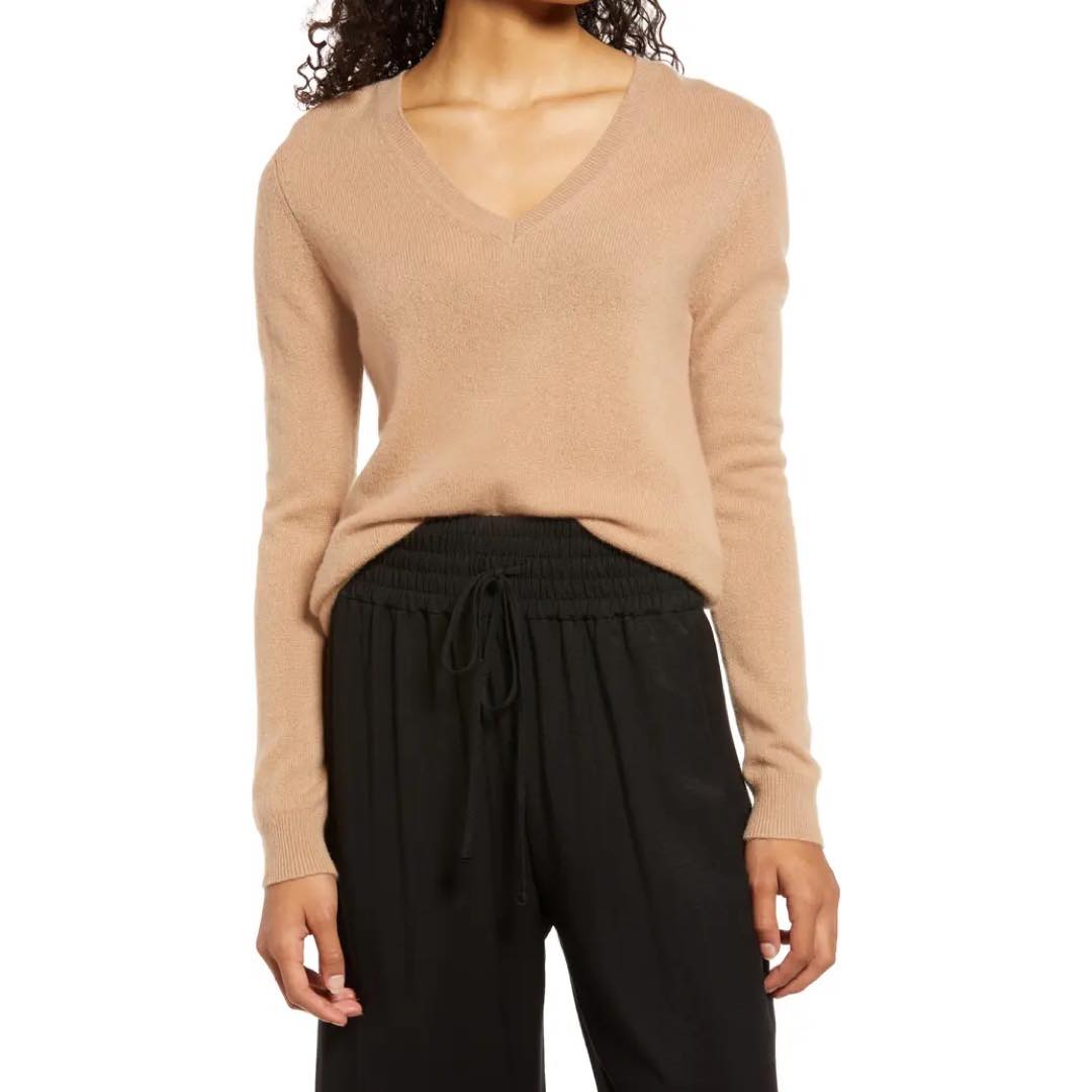 Cashmere Essential V-Neck Sweater | Nordstrom
