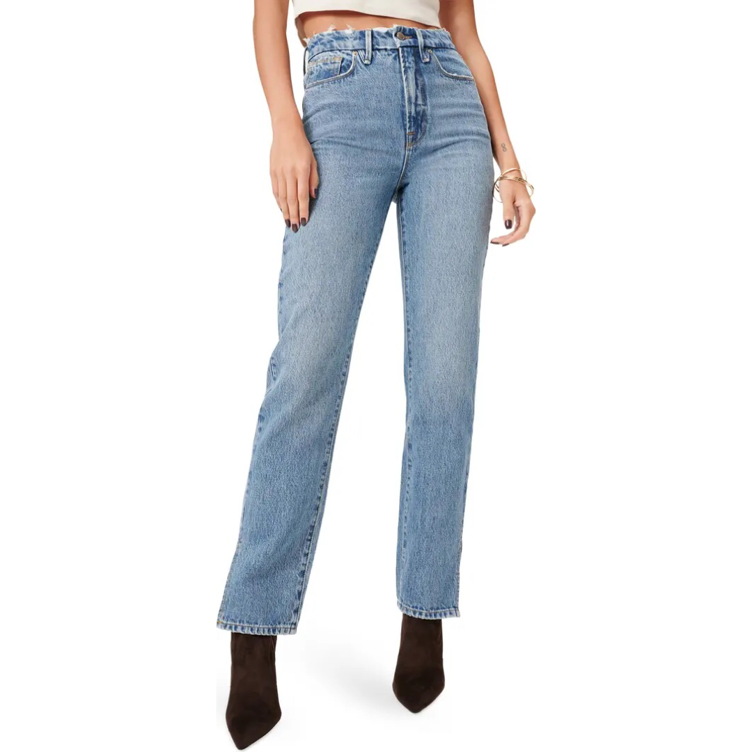 Good Boy High Waist Distressed Nonstretch Jeans | Good American