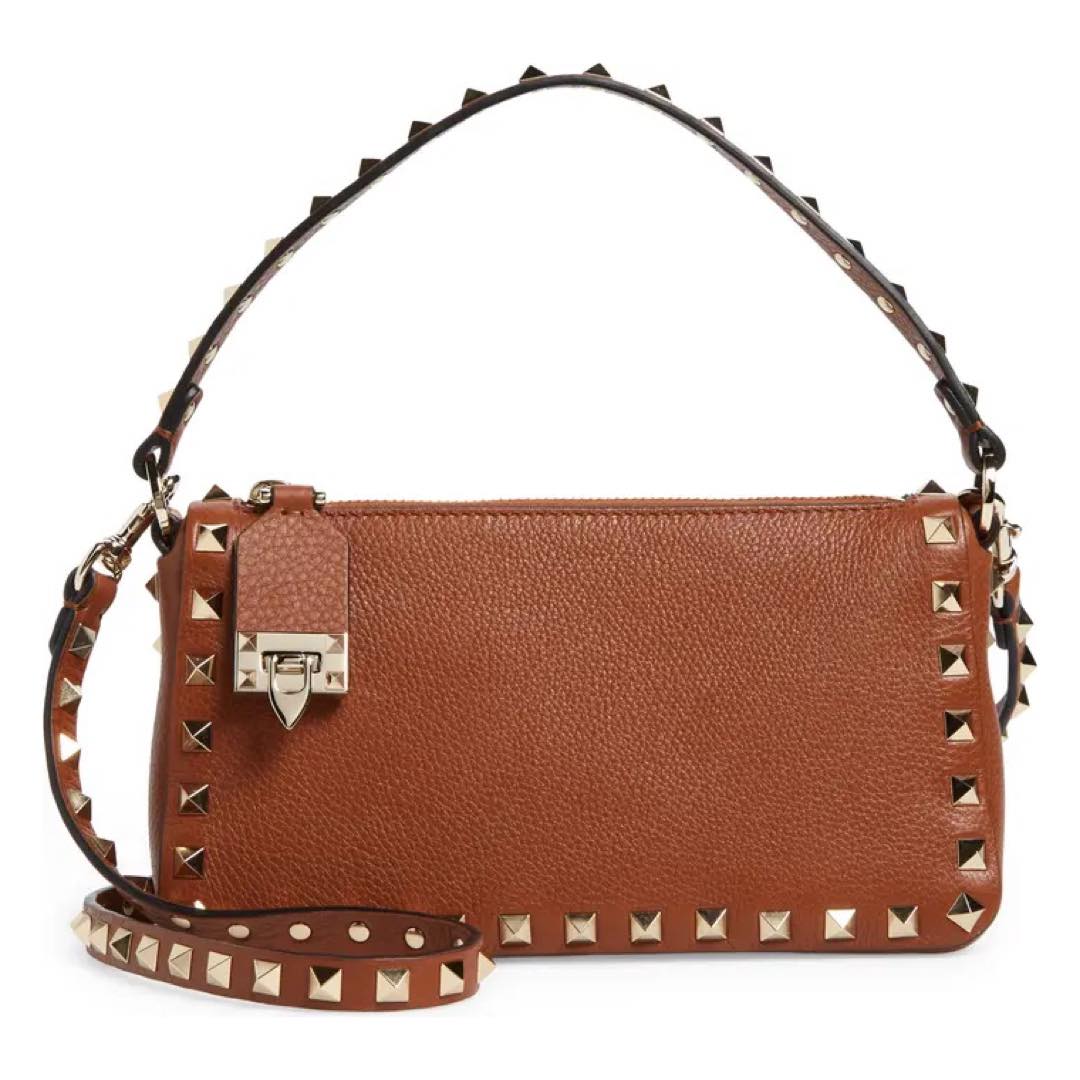 Small Rockstud Leather Shoulder Bag | VALENTINO GARAVANI