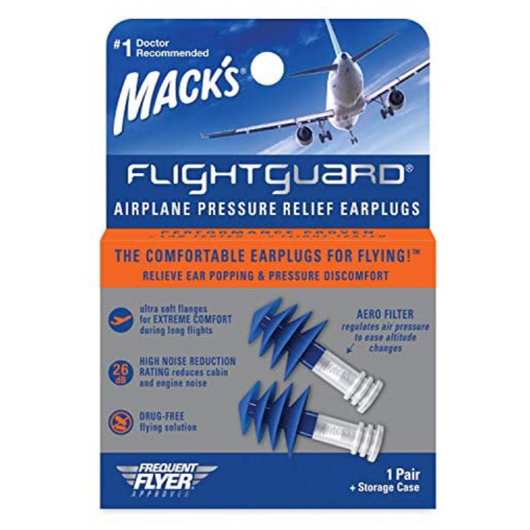 Flightguard Airplane Pressure Relief Earplugs | Mack's