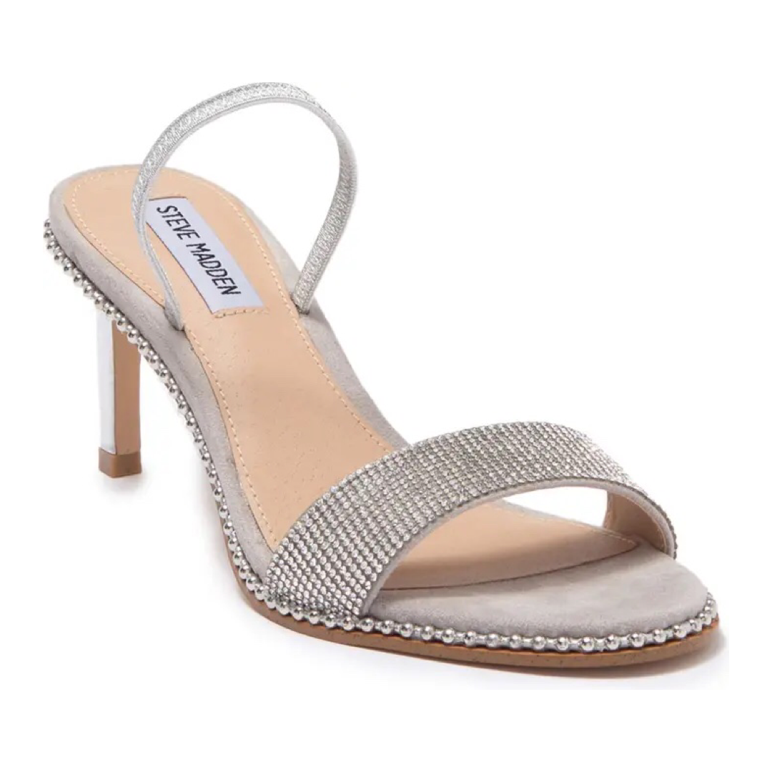 Benefit Crystal Heeled Sandal | Steve Madden