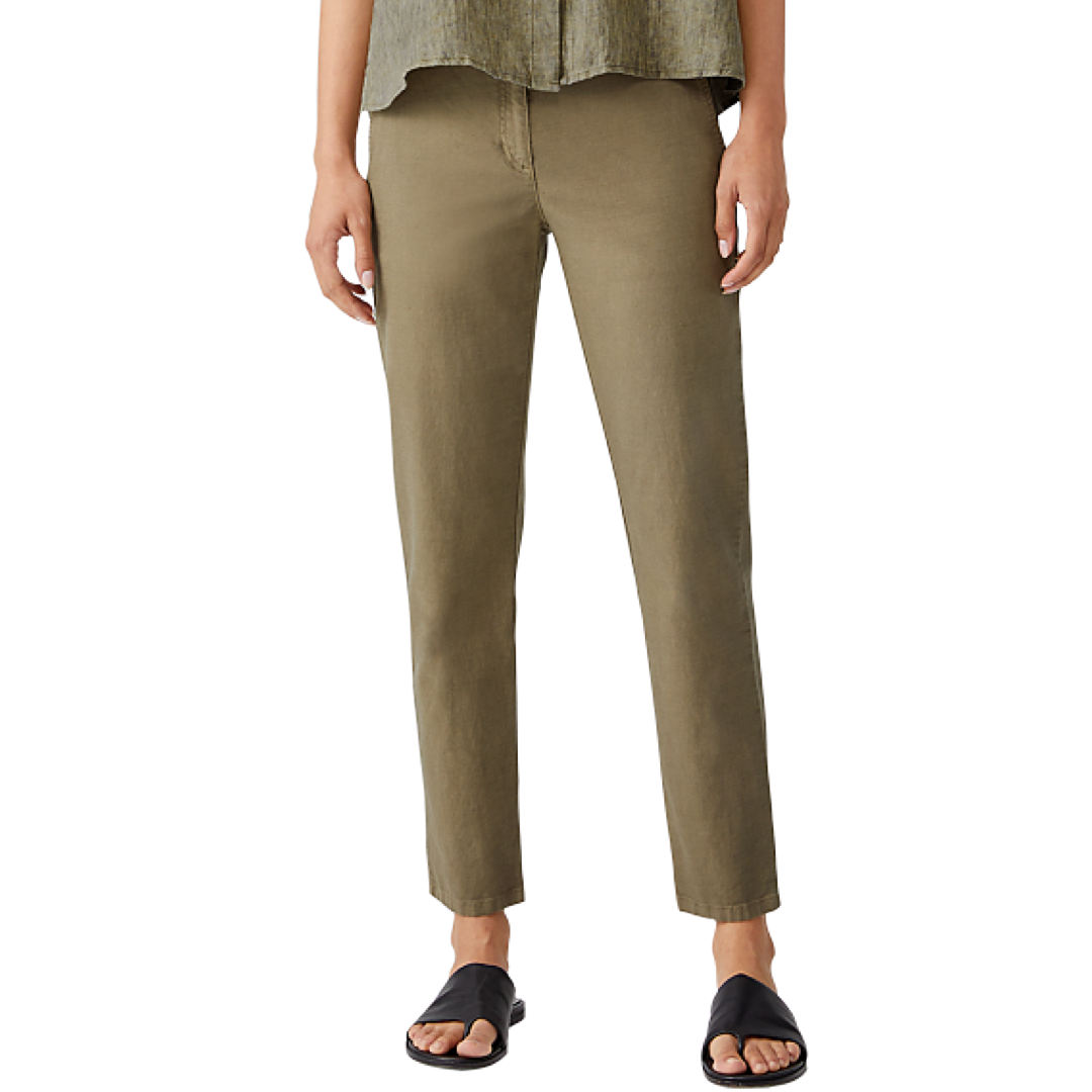 Organic Cotton Hemp Tapered Pant | Eileen Fisher