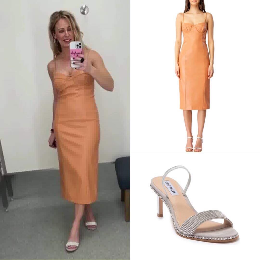 Sibella Sleeveless Faux Leather Midi Dress | Bardot