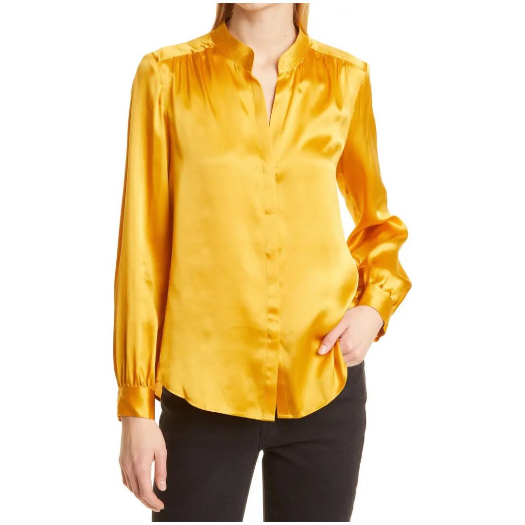 Bianca Silk Satin Blouse | L'agence