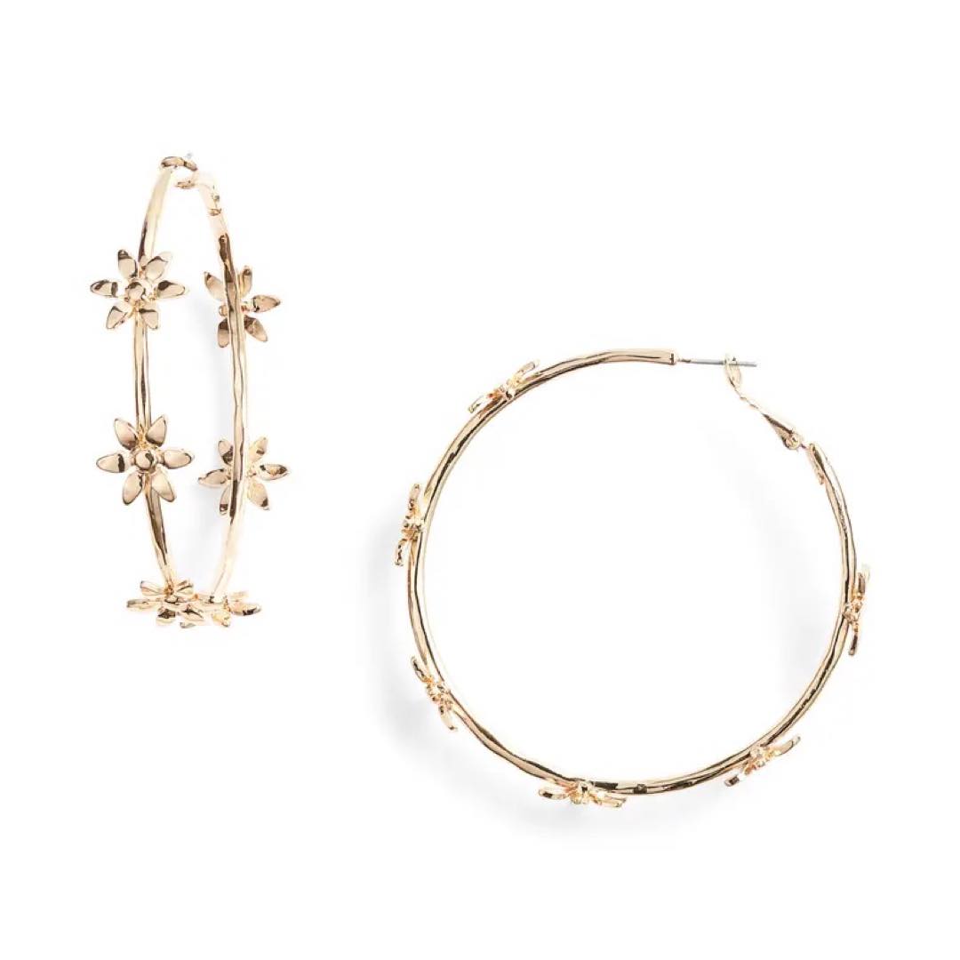 Cristina Martinez Flower Hoop Earrings | Nordstrom