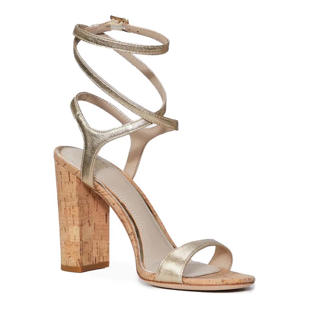 Niko Ankle Tie Sandal | PAIGE