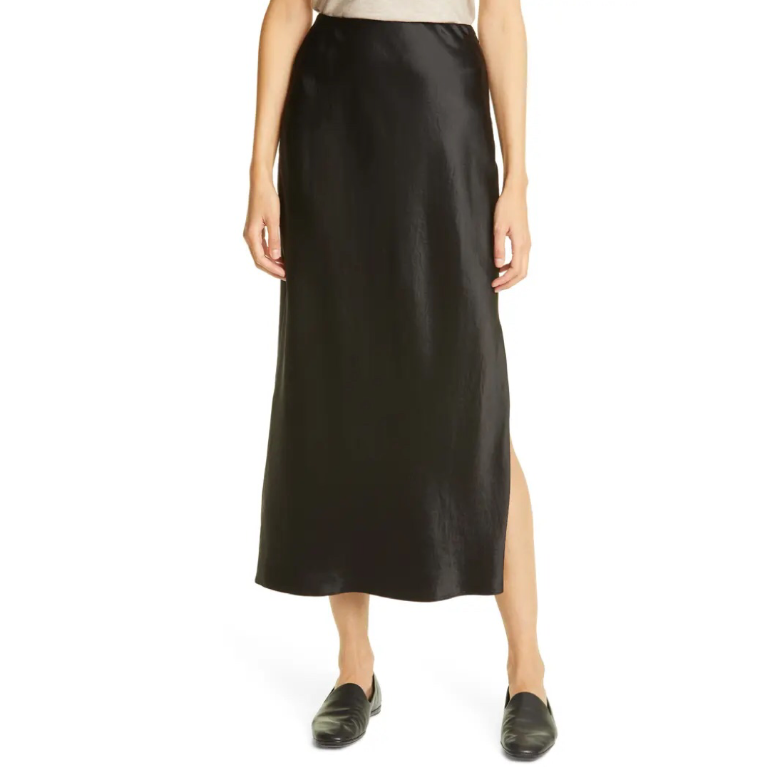 Side Slit Slip Midi Skirt | Vince