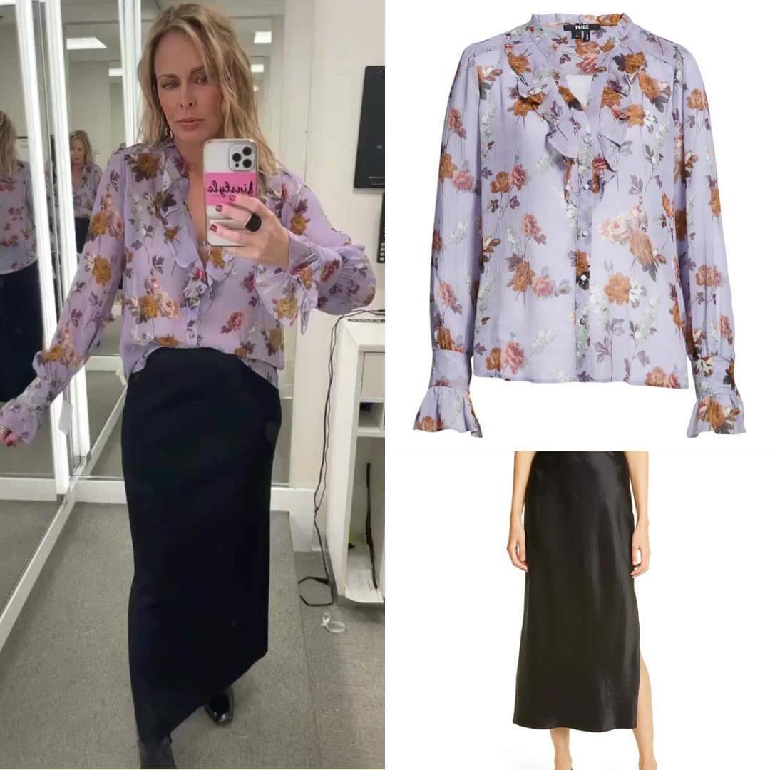 Arianne Long Sleeve Silk Blouse | Paige