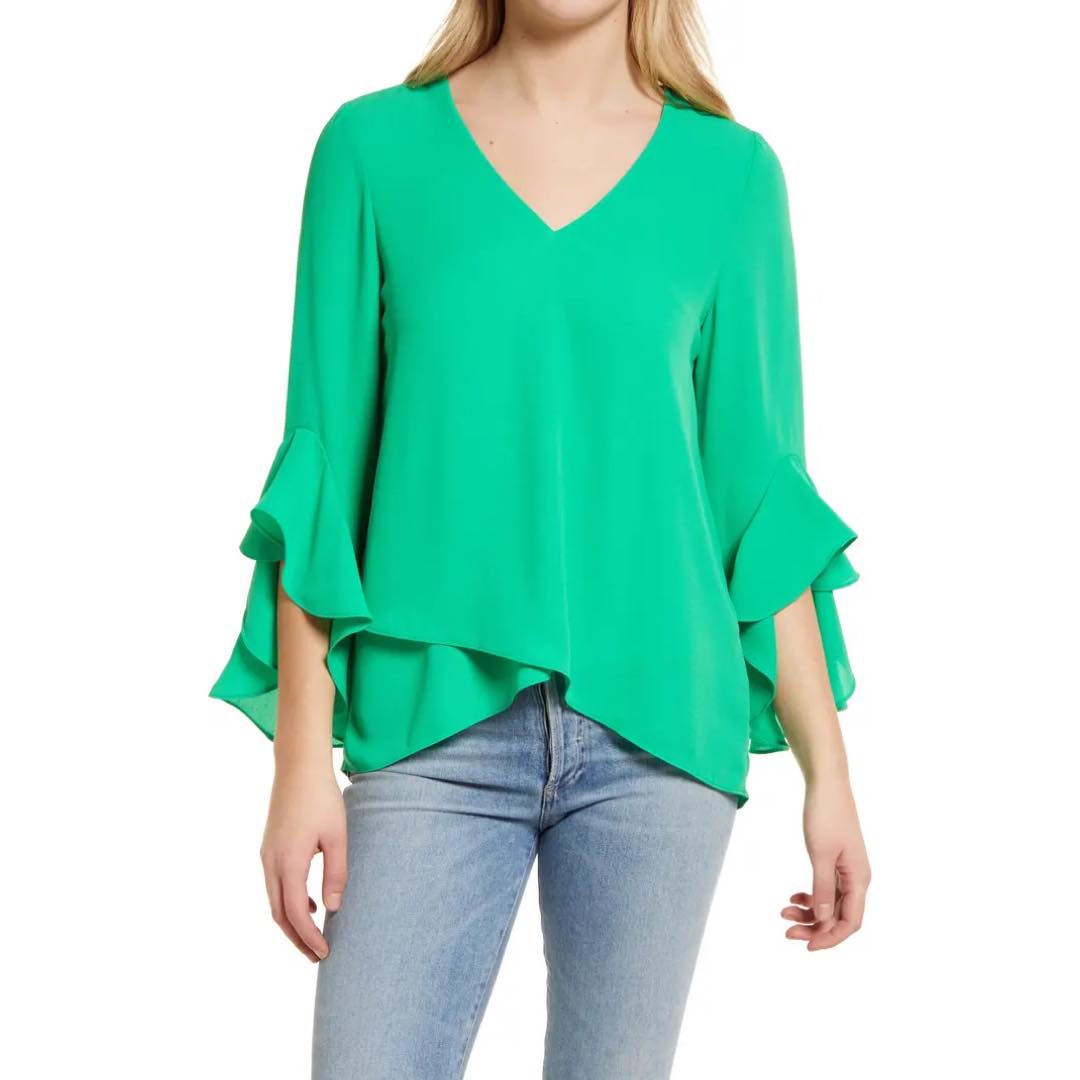 Flutter Sleeve Tunic | Vince Camuto