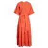 Cuff Sleeve Belted Dress | Vince