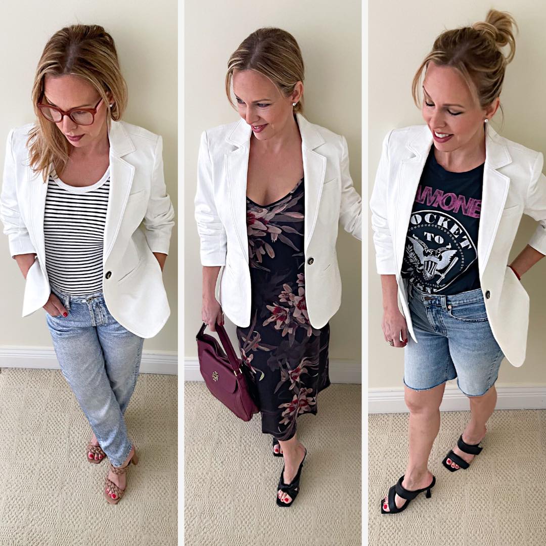 Three Ways to Wear this Must-Have Ivory Blazer