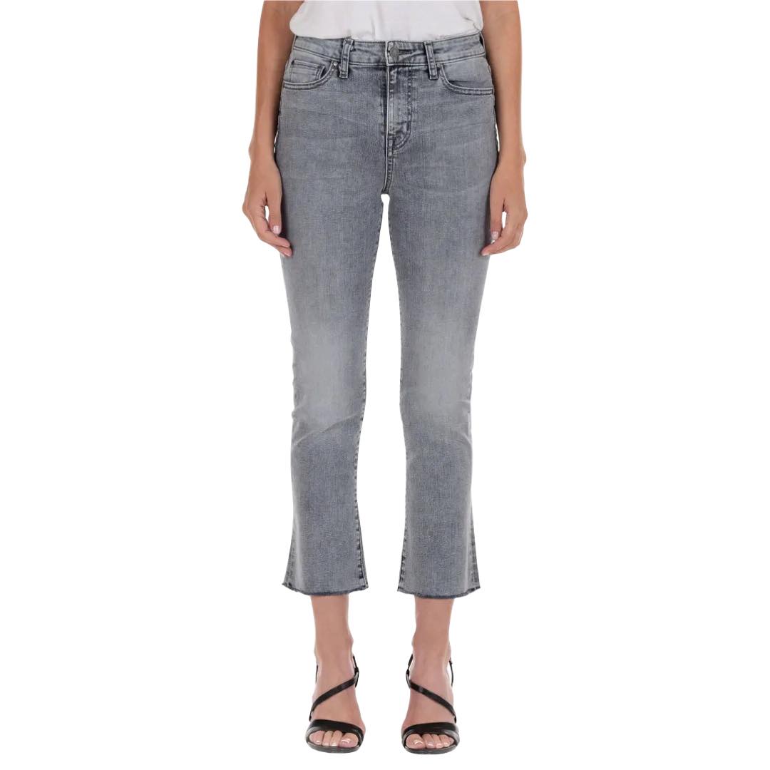 Juniper Raw Hem Crop Flare Jeans | Fidelity Denim