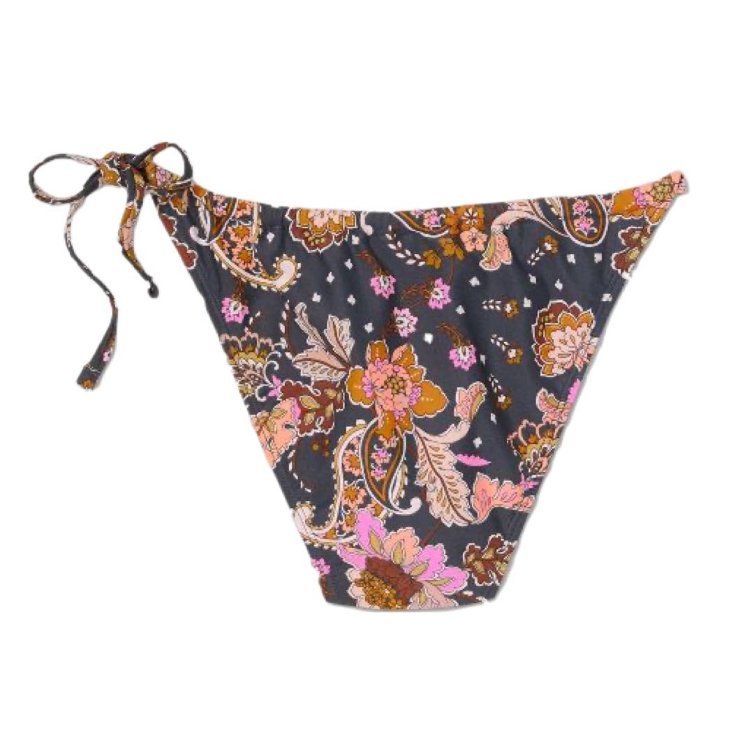 Juniors' Asymmetrical String High Leg Scoop Bikini Bottom - Xhilaration™