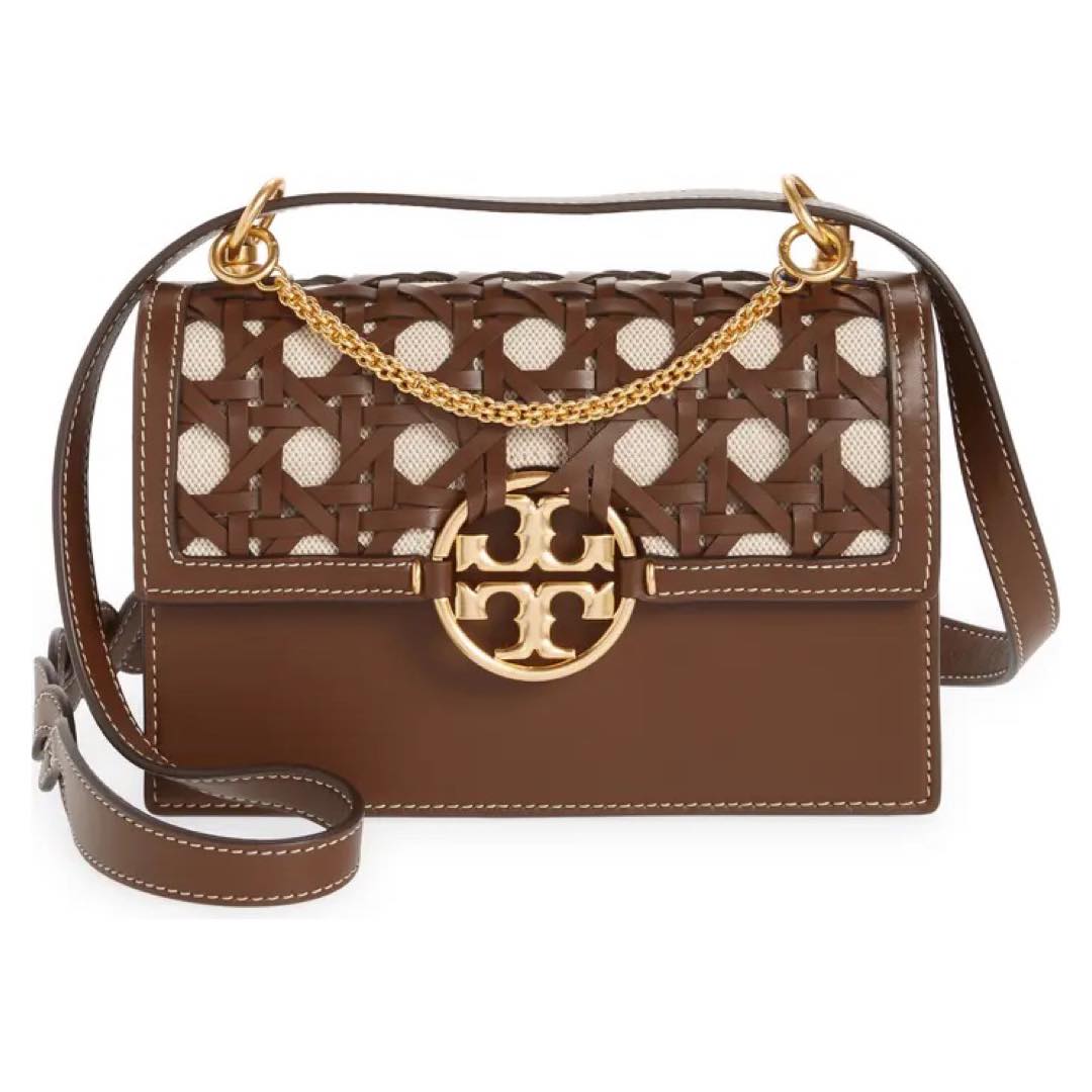 Miller Basketweave Leather Shoulder Bag | Tory Burch