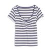 Stripe Ribbed Sweetheart Neck T-Shirt | Madewell