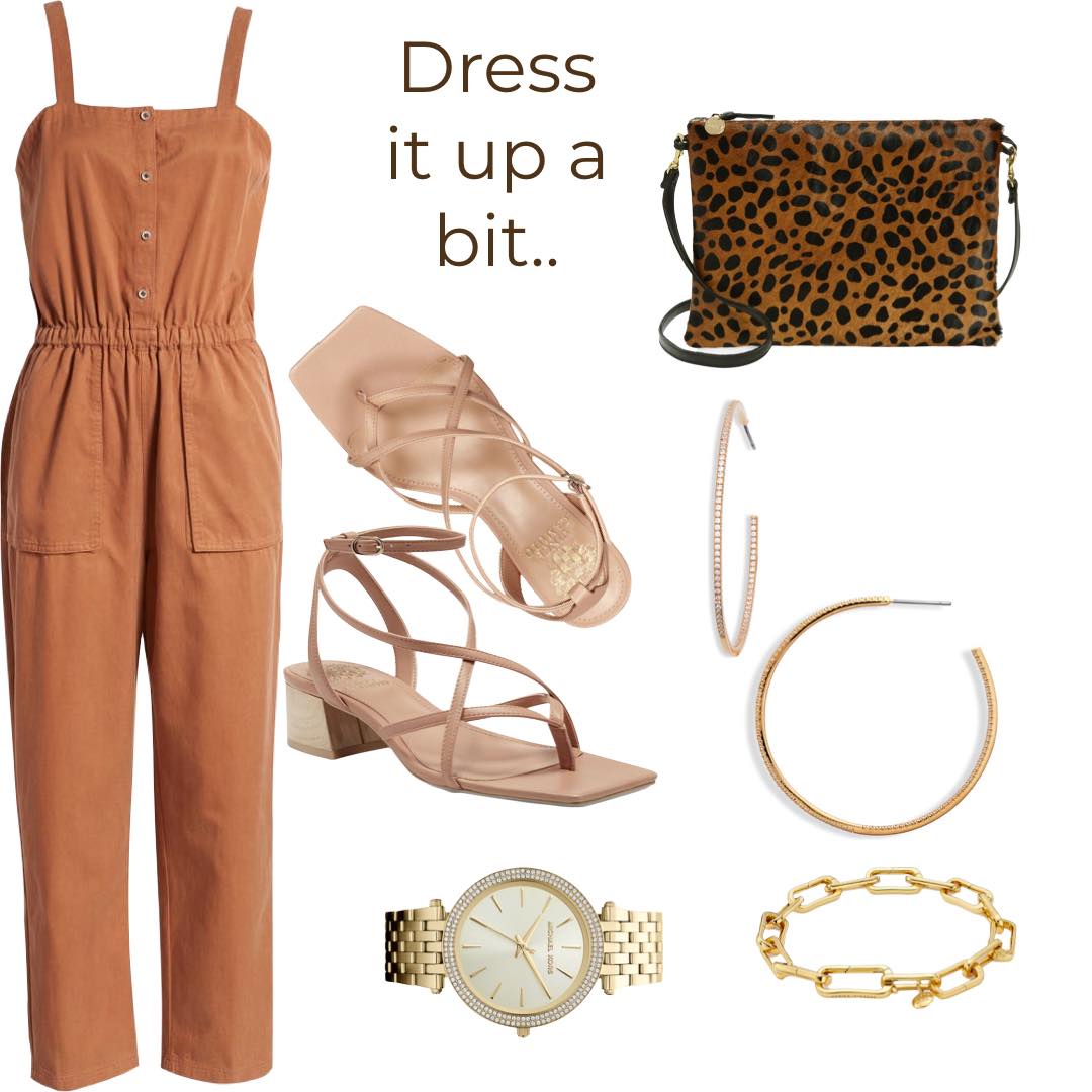 Two Ways to Style a Sleeveless Jumpsuit