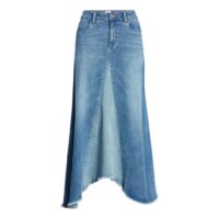 Pieced Denim Midi Skirt | Wash Lab Denim