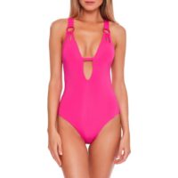 Color Code Plunge One-Piece Swimsuit | BECCA® by Rebecca Virtue