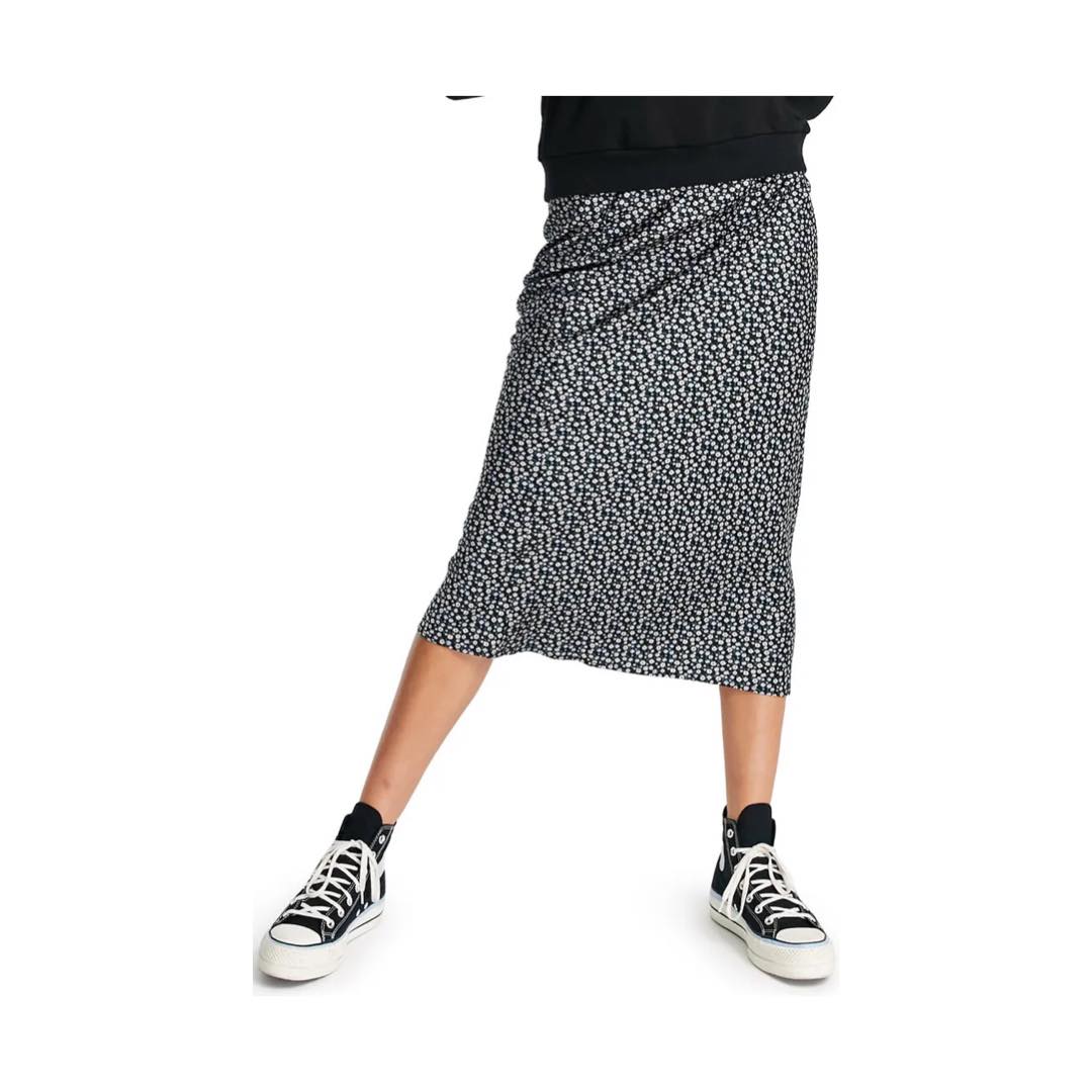 Ditsy Print Bias Satin Midi Skirt | Topshop