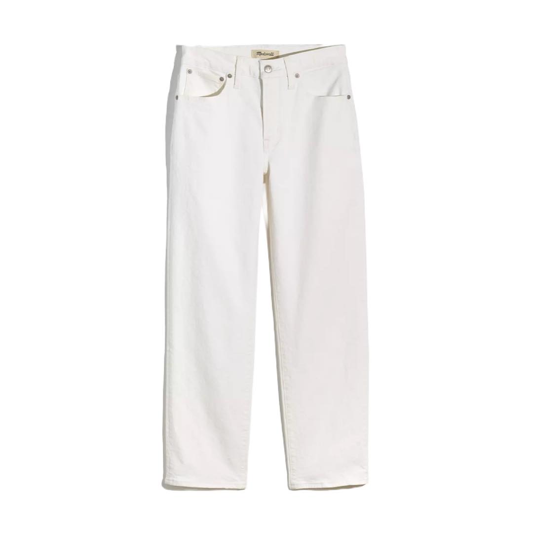 The Mid-Rise Perfect Vintage Straight Jean in Tile White | Madewell