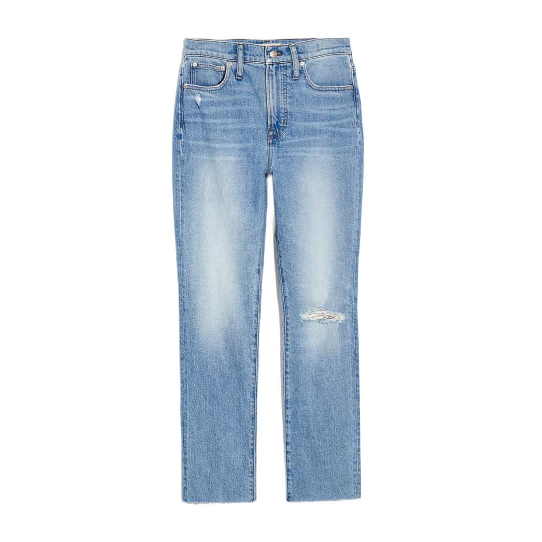 The Petite Perfect Vintage Jean in Coney Wash: Destroyed Edition | Madewell