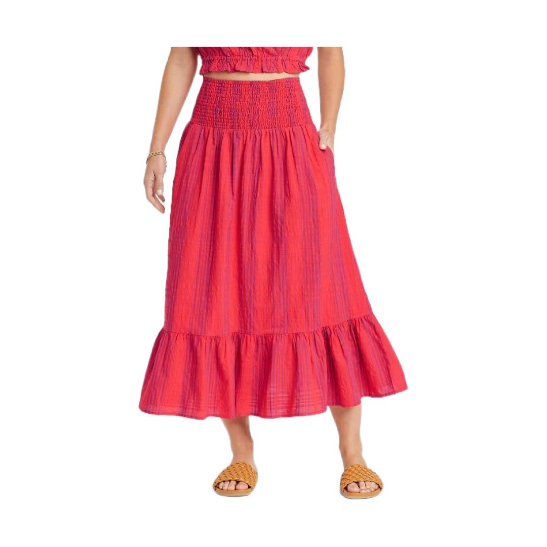 Women's Smocked Waist Midi Skirt | Universal Thread™