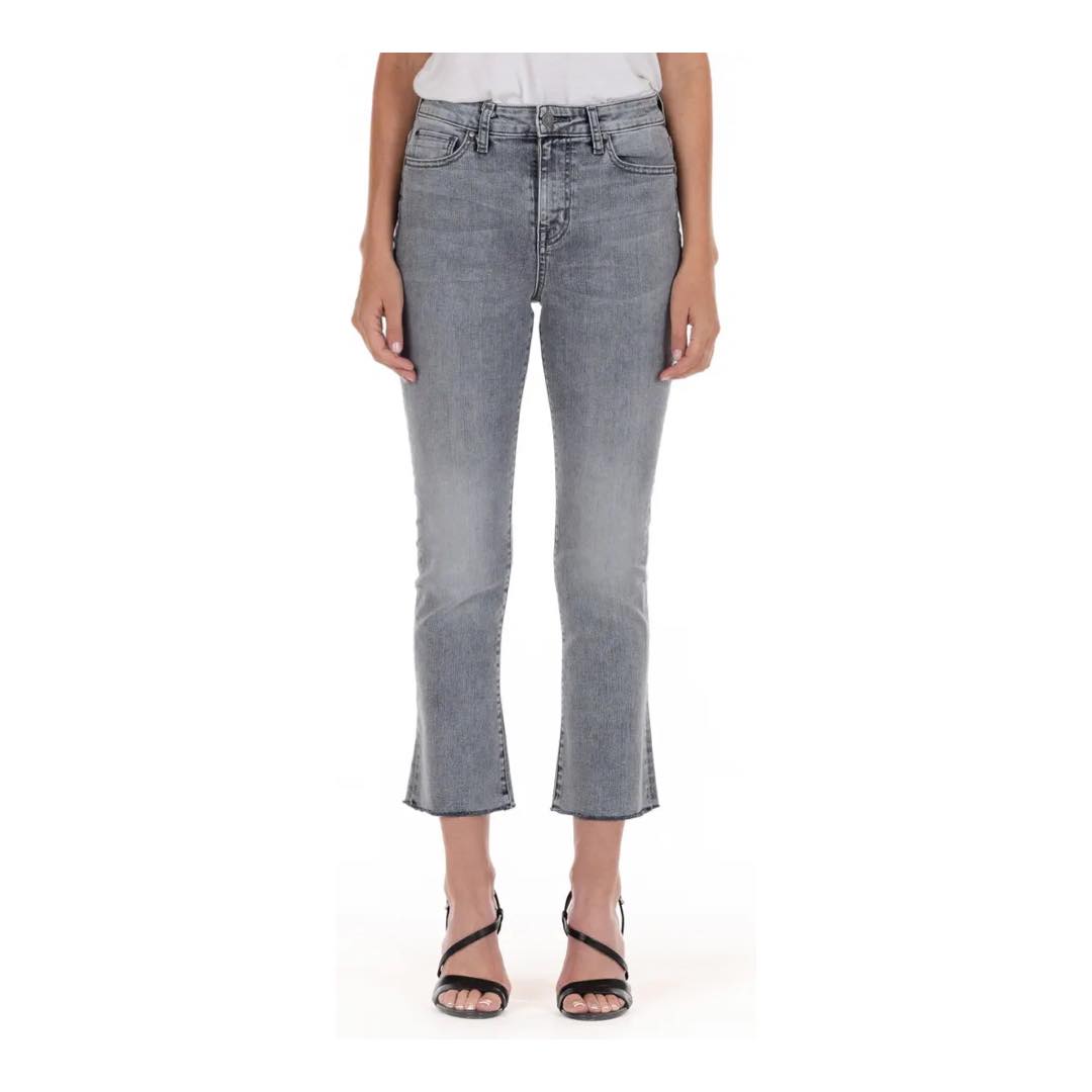 Juniper Raw Hem Crop Flare Jeans | Fidelity Denim