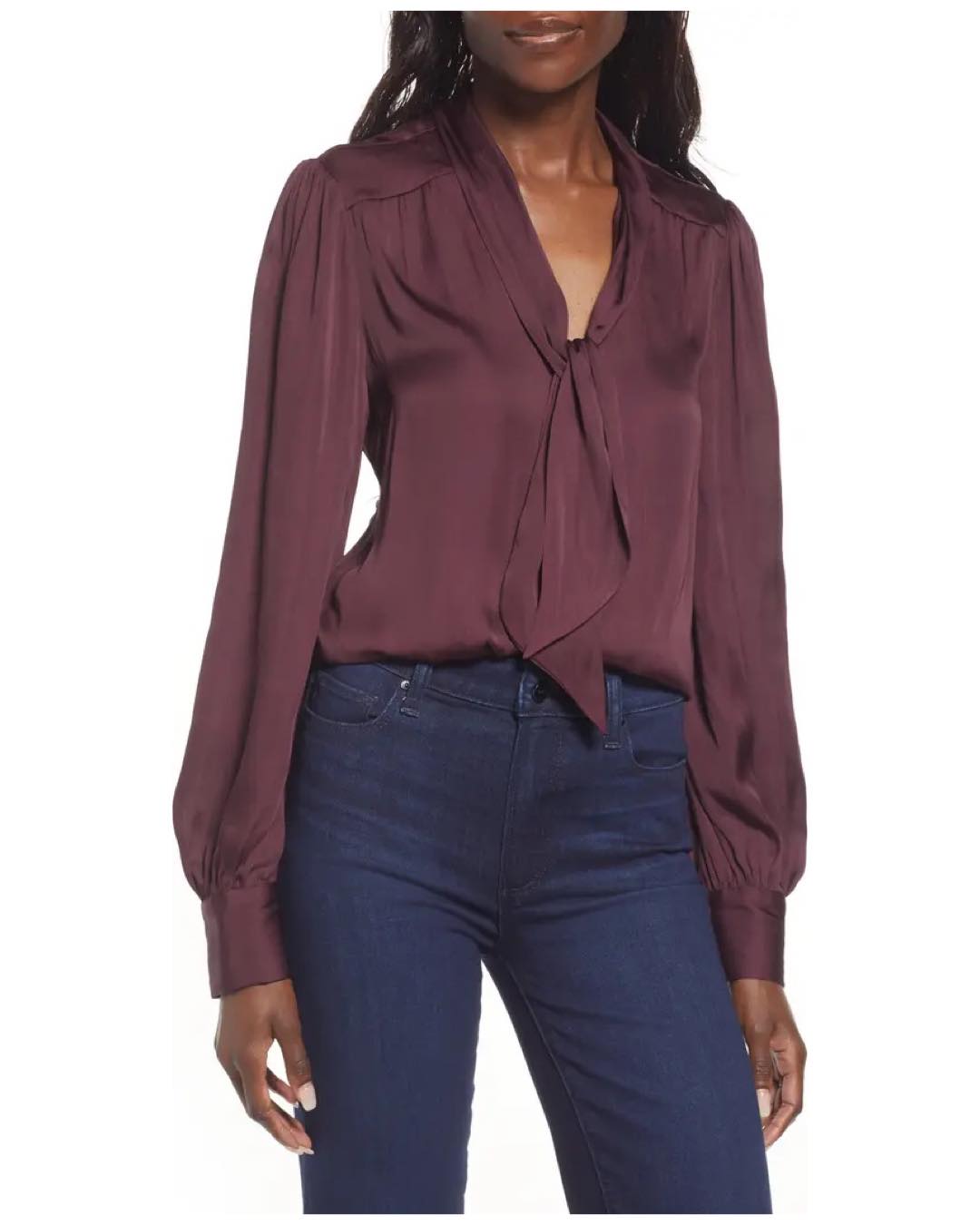 Cleobelle Tie Neck Blouse | Paige