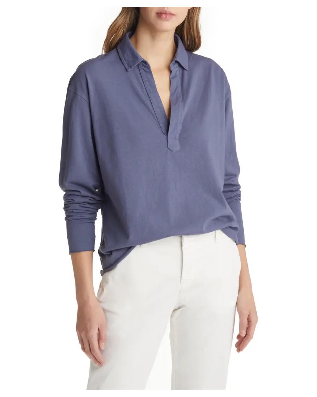 Heritage Cotton Jersey Popover Henley | Frank & Eileen