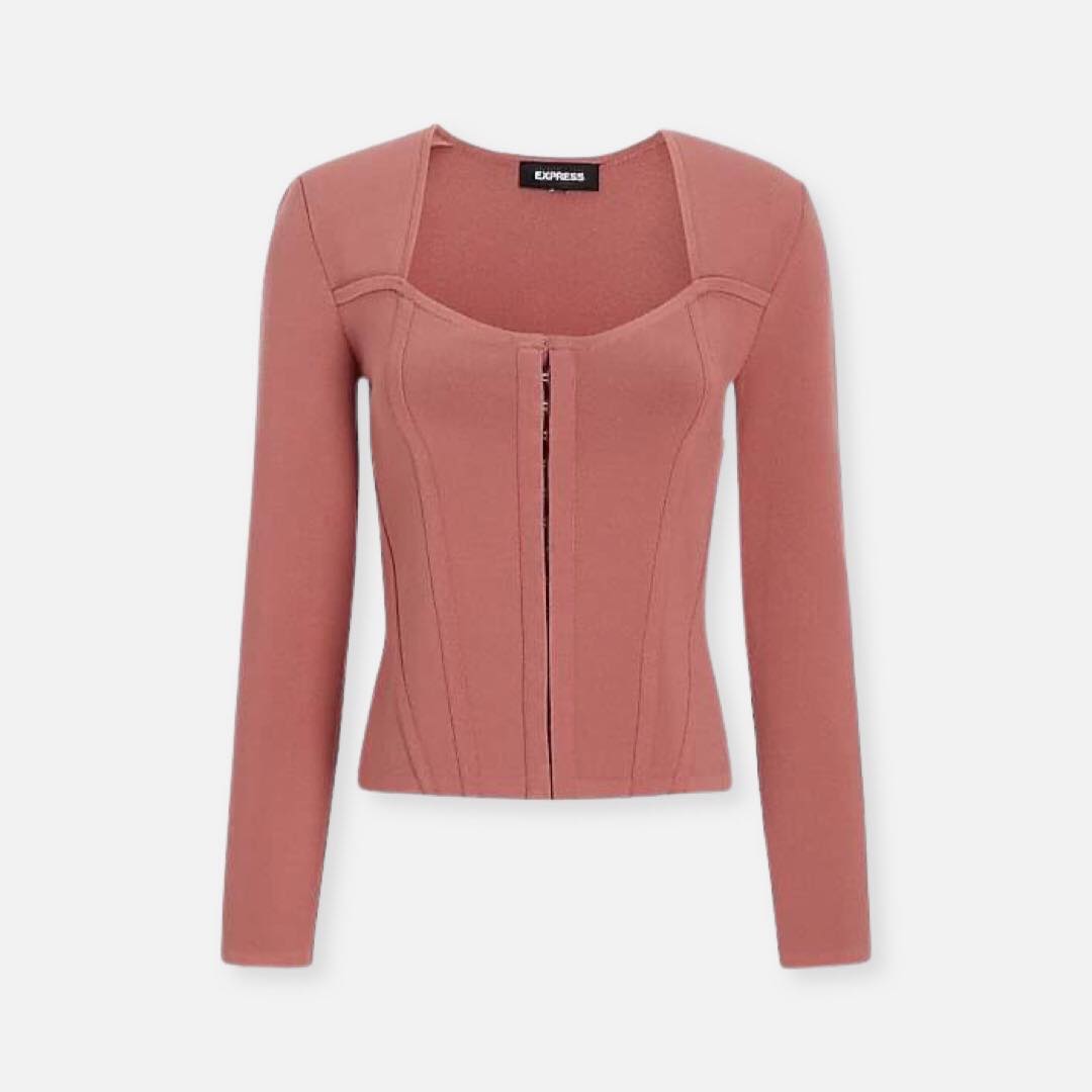 Body Contour Corset Sweater Jacket by Express