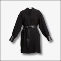 Long Sleeve Recycled Wool Blend Dress by Vince