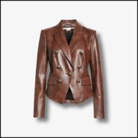 Cooke Faux Croc Dickey Jacket by Veronica Beard