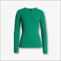 Rib Crew Neck Sweater by Halogen