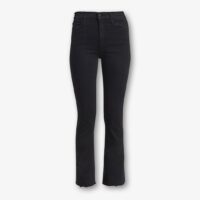 The Hustler High Waist Fray Hem Ankle Bootcut Jeans by Mother