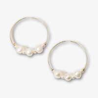 Tefnut Freshwater Pearl Hoop Earrings by Child of Wild