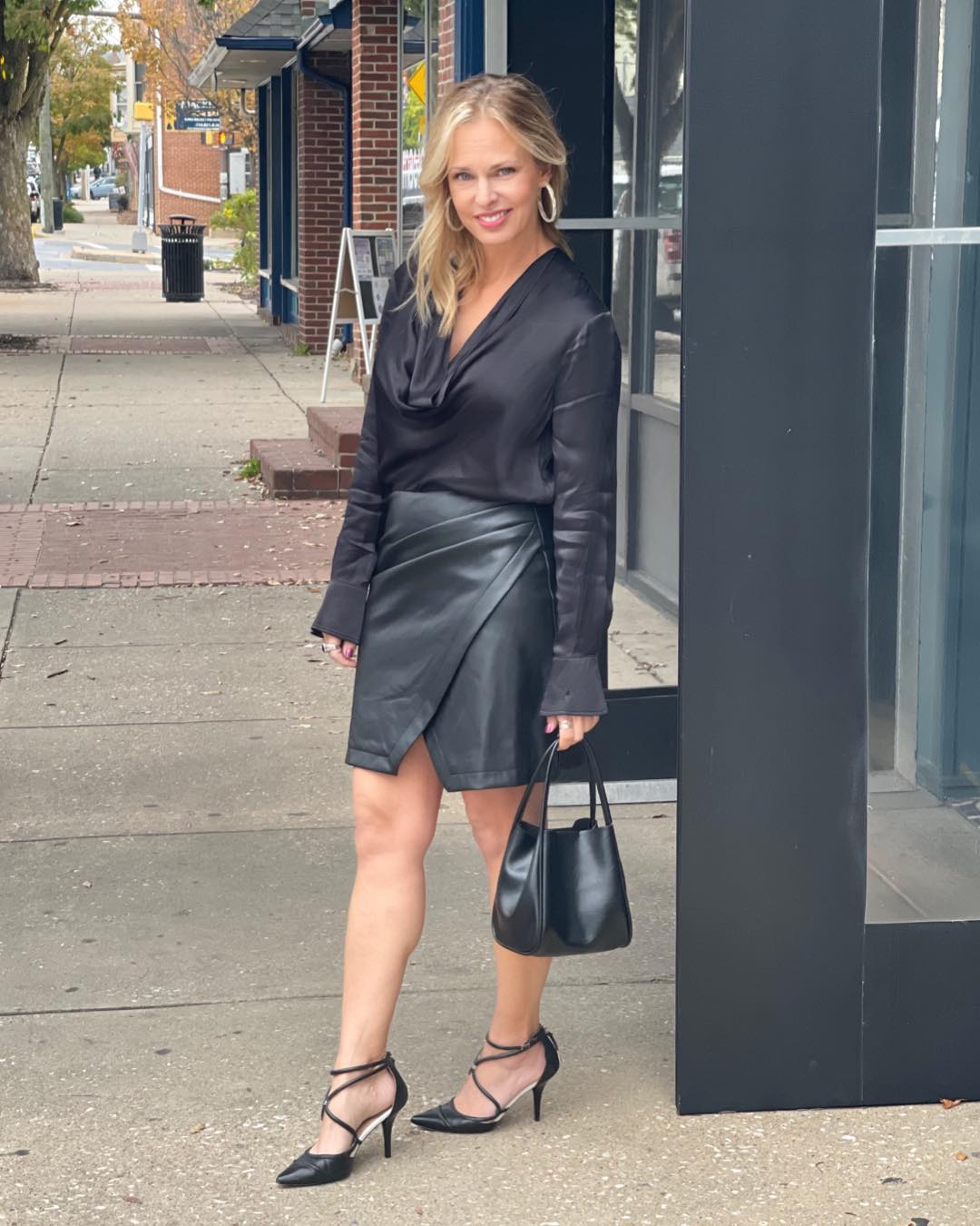 Easy Outfit Idea: How to Wear a Leather Dress