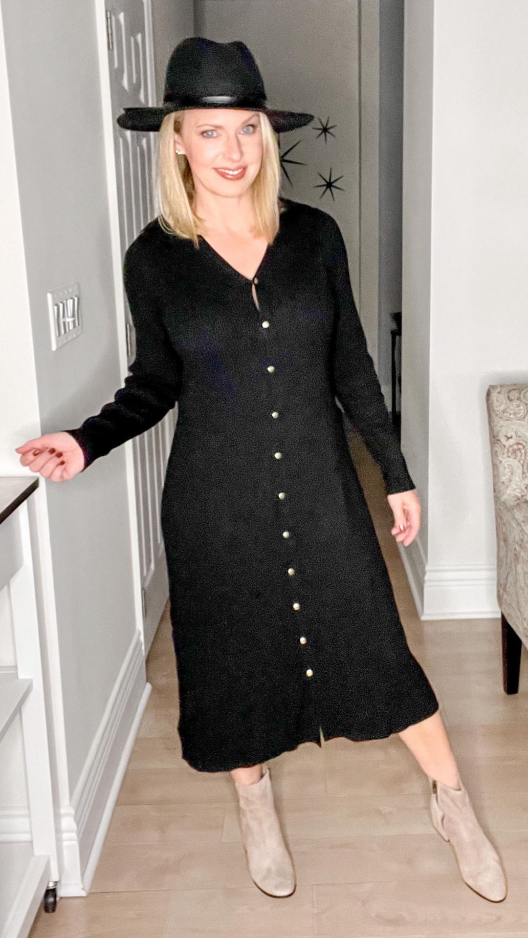 This $22 Ribbed Midi Sweater Dress Is A Yes!