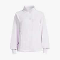 Placket Sweatshirt with Raglan Sleeves by Free Assembly