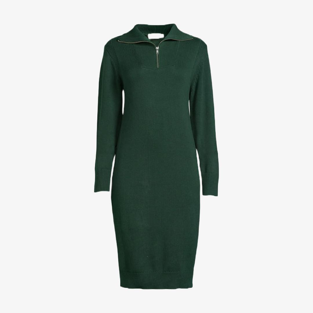 Half Zip Sweater Dress by Free Assembly