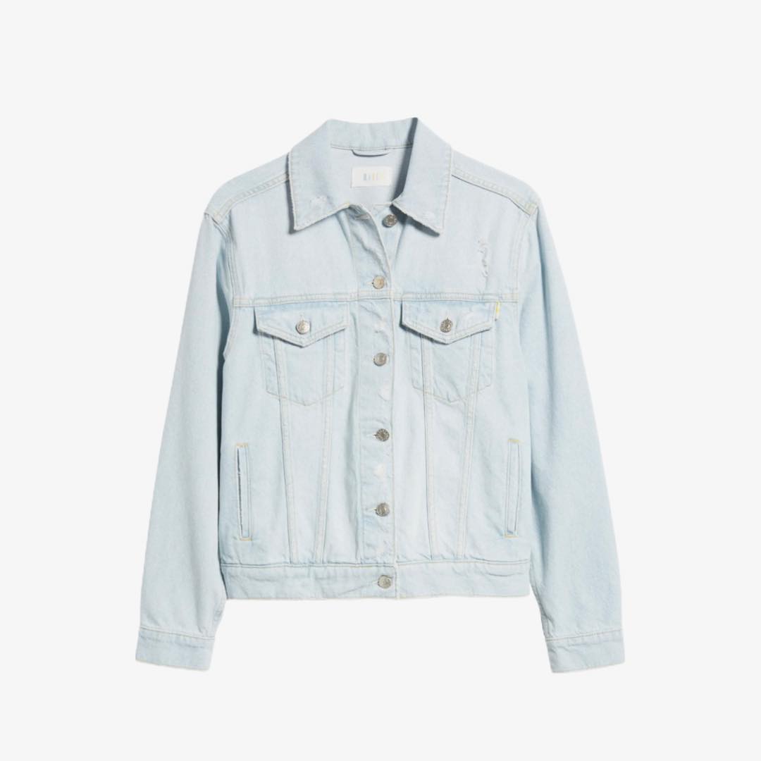 The Mulholland Distressed Denim Trucker Jacket by Rails