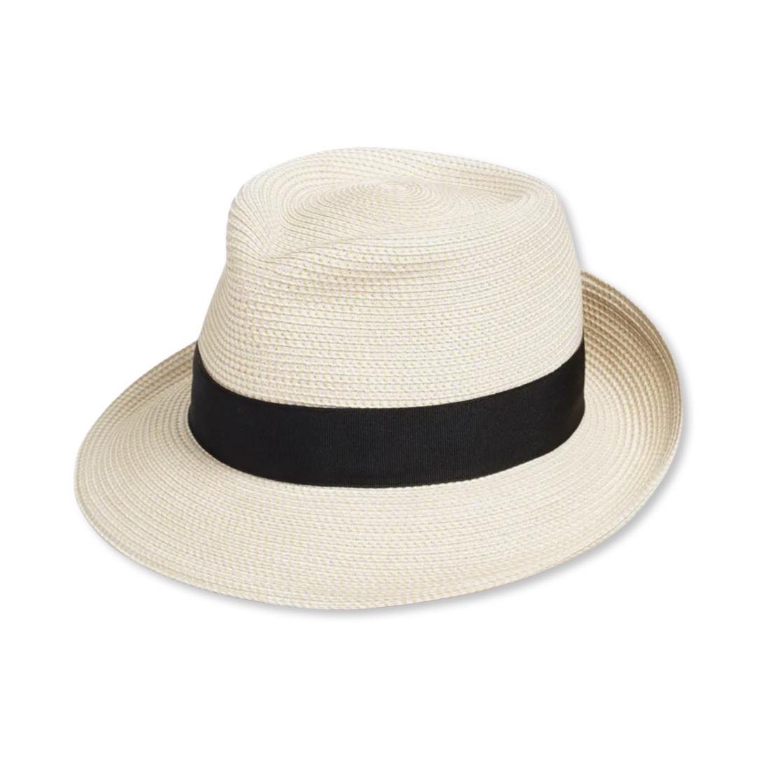 Classic Squishee® Straw Packable Fedora Sun Hat by Eric Javits