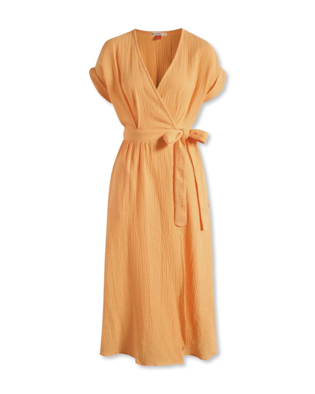 Valencia Wrap Midi Dress by Marine Layer