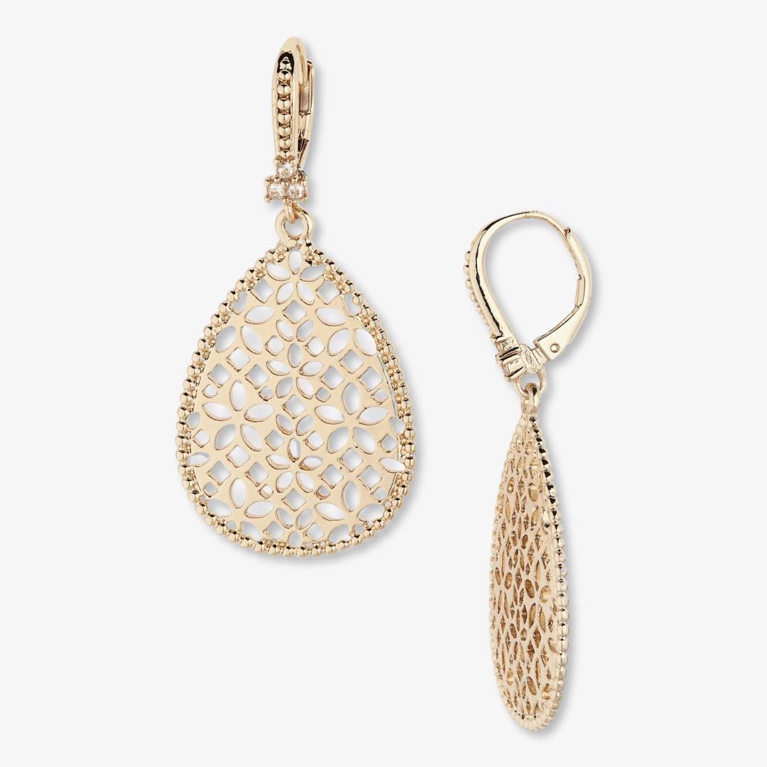 Filigree Drop Earrings by Marchesa