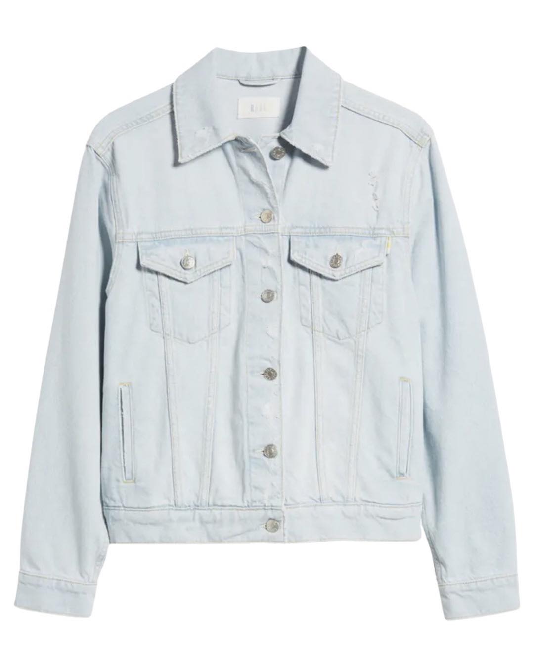 The Mulholland Distressed Denim Trucker Jacket by Rails