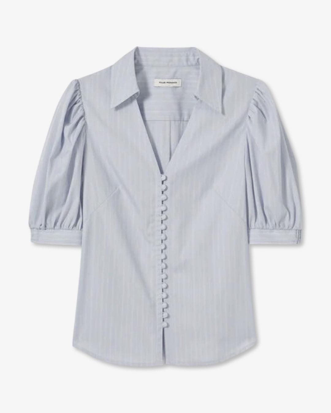 Button Front Puff Sleeve Shirt by Club Monaco