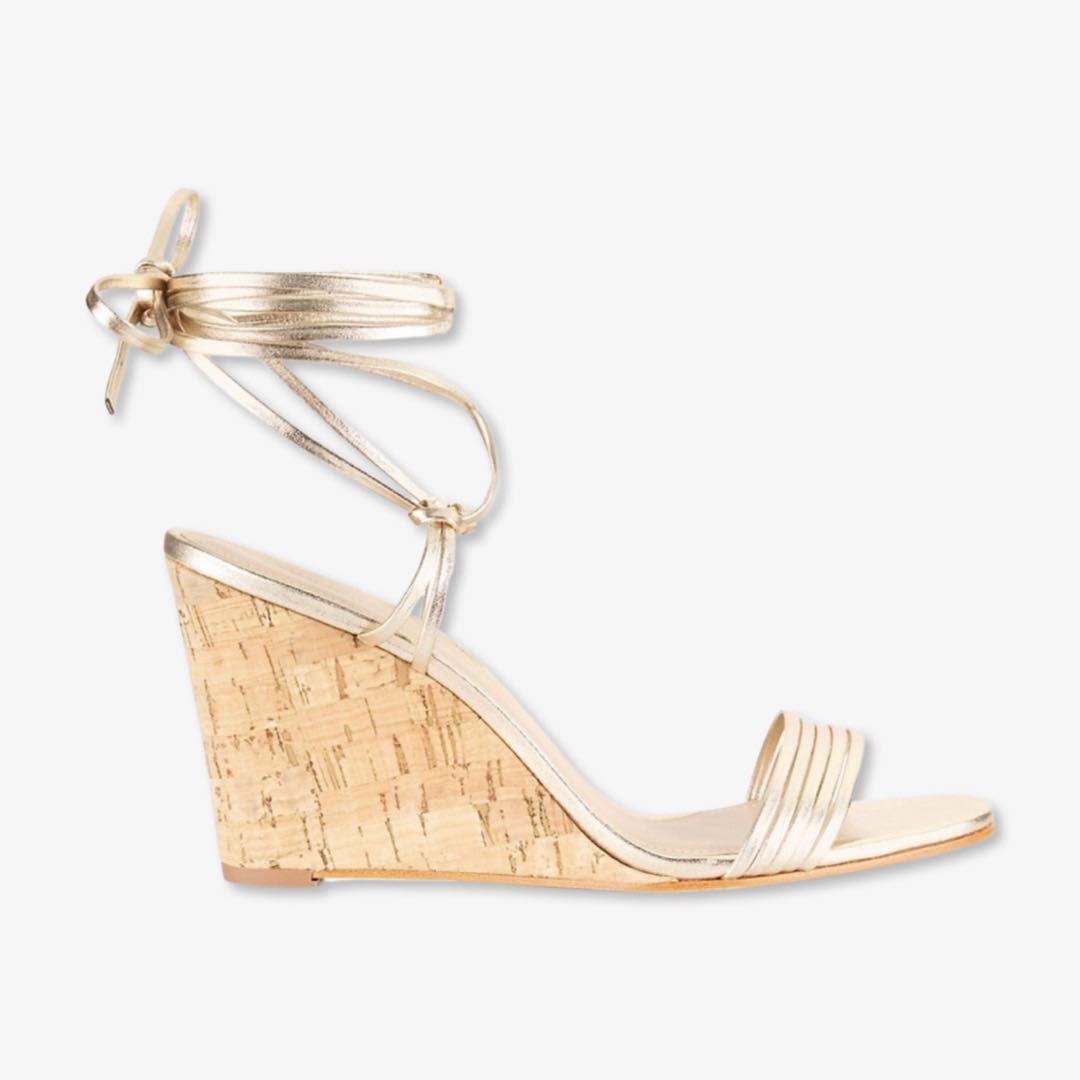 COLLECTION Lace-Up Cork Wedge Sandals by Saks Fifth Avenue