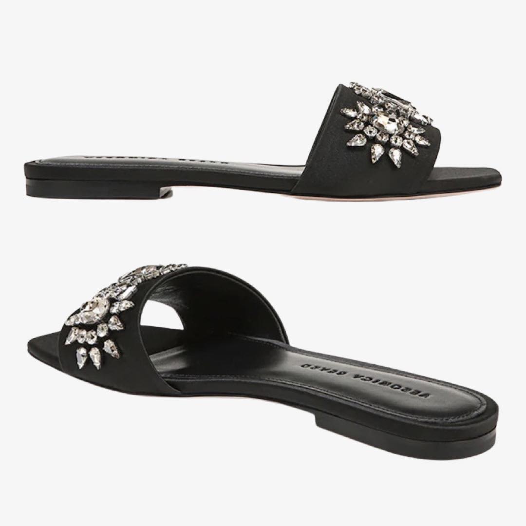 Maggie Embellished Flat Sandal by Veronica Beard