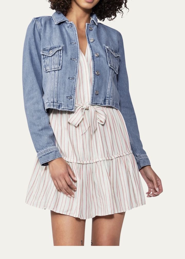 Pacey Crop Denim Jacket by Paige