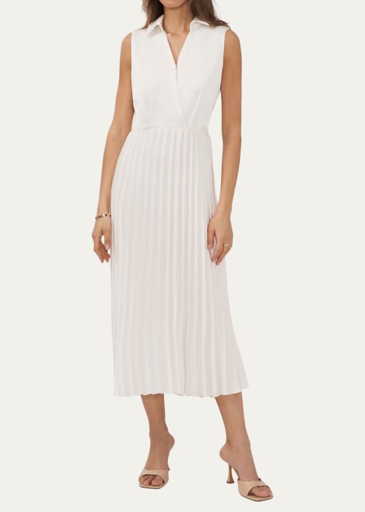 Sleeveless Pleated Midi Dress by Halogen®